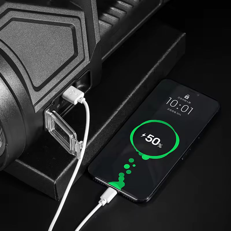 New Portable XHP70 Rechargeable LED Flashlight Torch - Solar ...