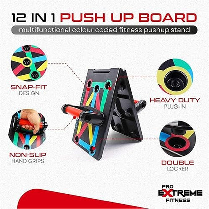 Push Up Board - Hotwave - Portable - Entraînement de force - Compact - Multisport