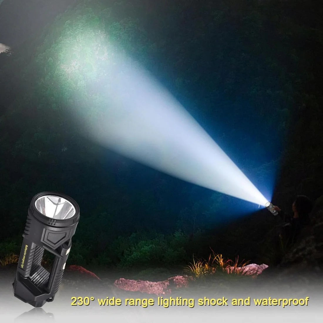 New Portable XHP70 Rechargeable LED Flashlight Torch - Solar ...