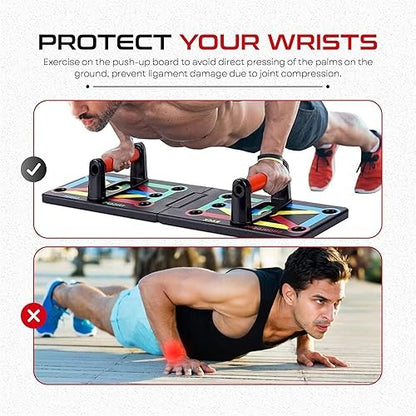 Push Up Board - Hotwave - Portable - Entraînement de force - Compact - Multisport